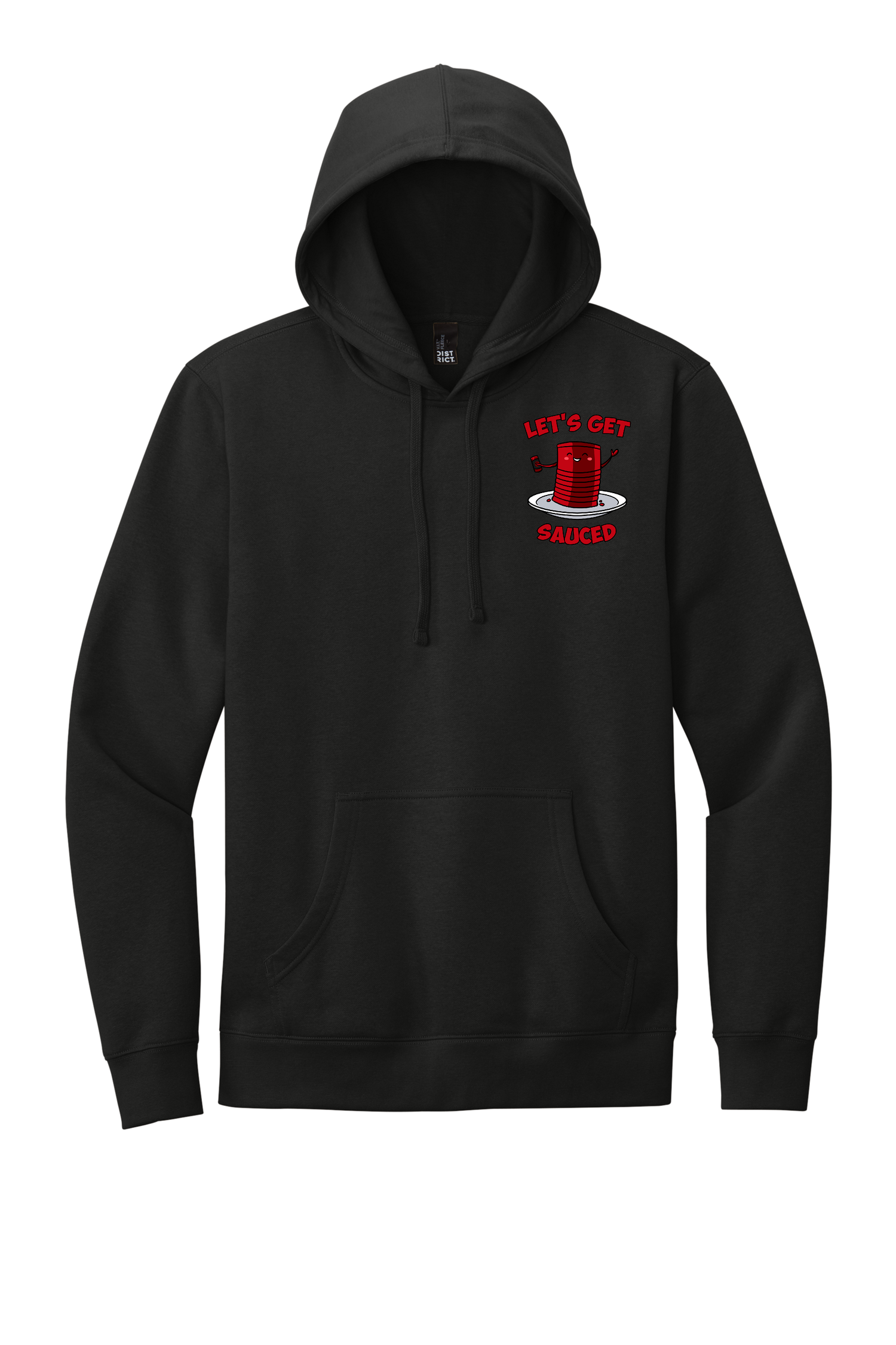 Adult BLACK HOODIE: LETS GET SAUCED — Cranberry Learning